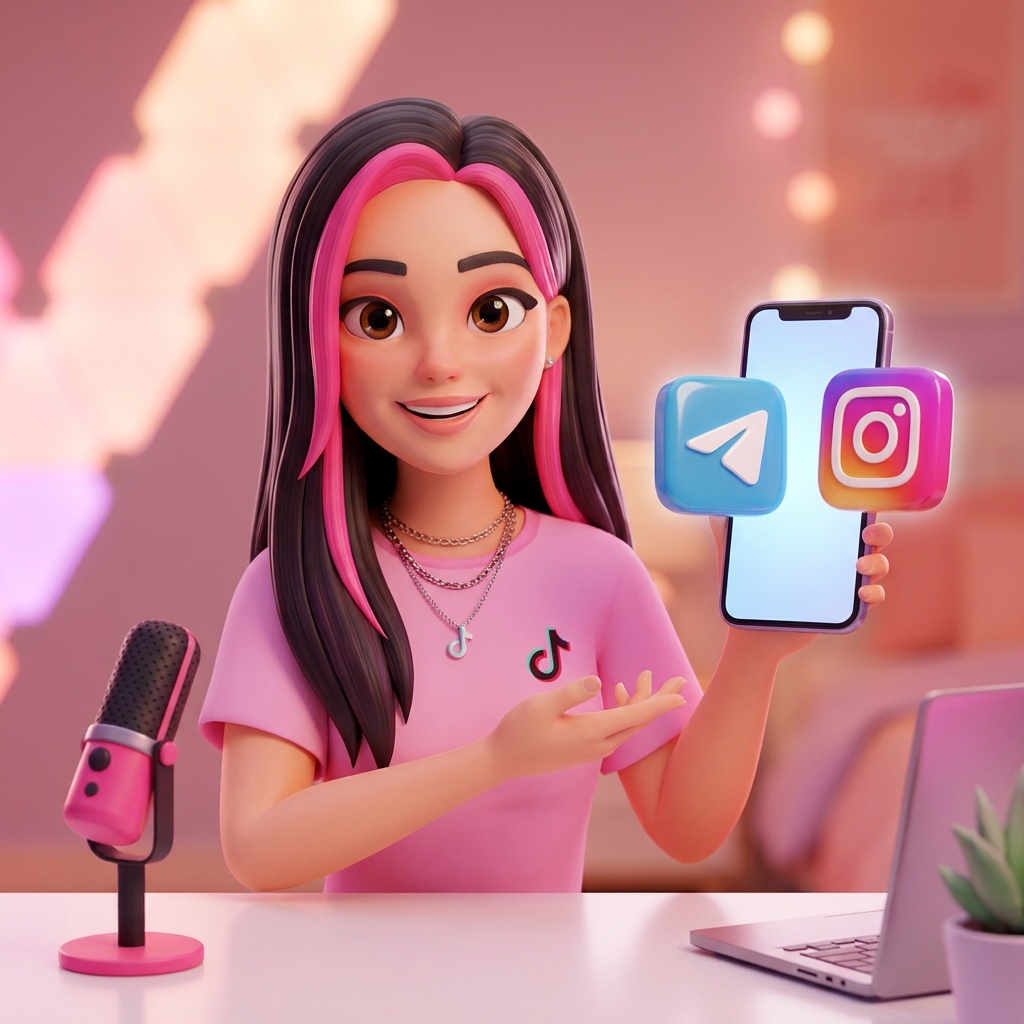 TIKKI показывает иконки Telegram и Instagram, иллюстрируя правило 'Переводи в другие соцсети'